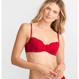 b.tempt'd by Wacoal Women's Ciao Bella Balconette Bra, Crimson Red 30DDD